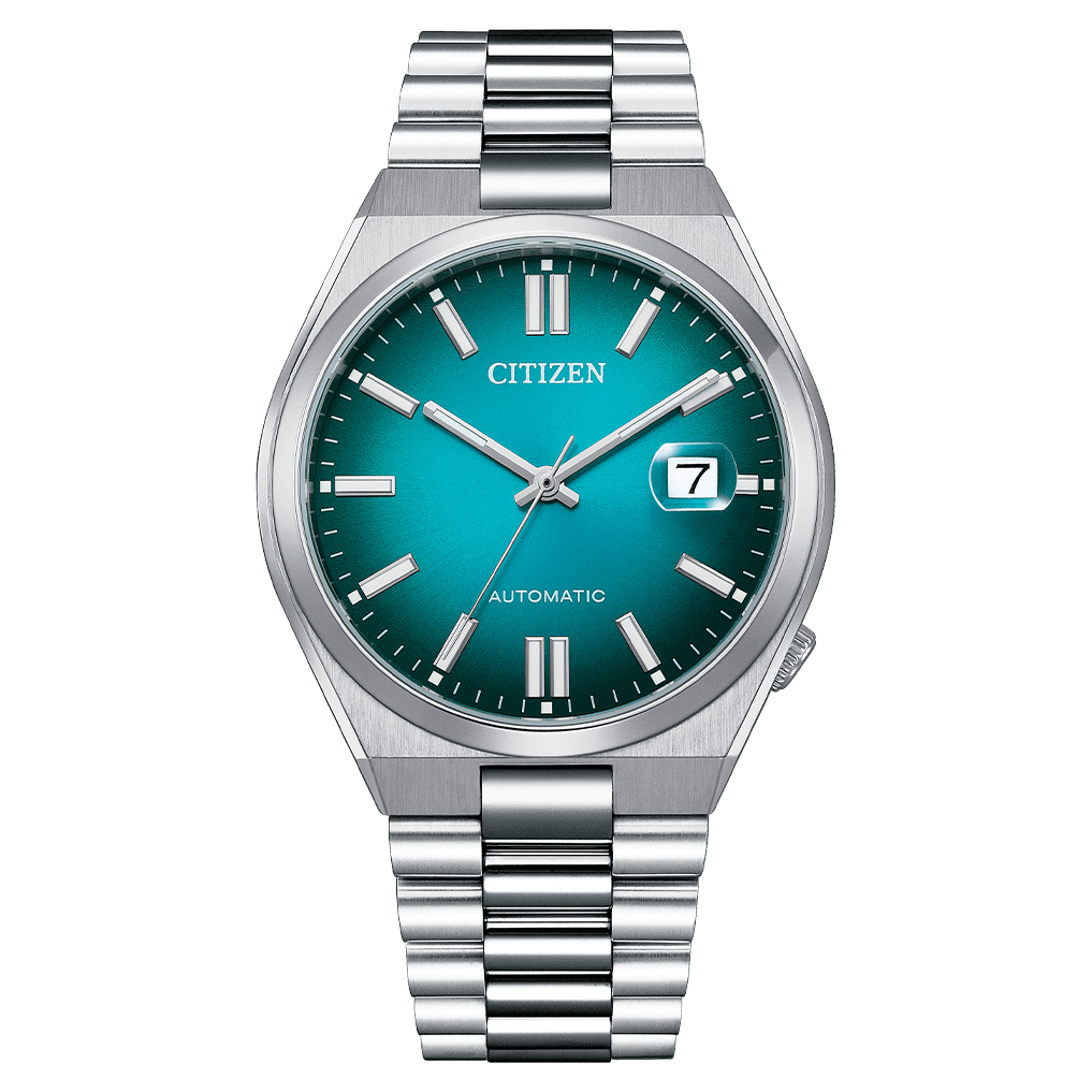 Tsuyosa Men Automatic Green Dial Analog Stainless Steel NJ0151-88X