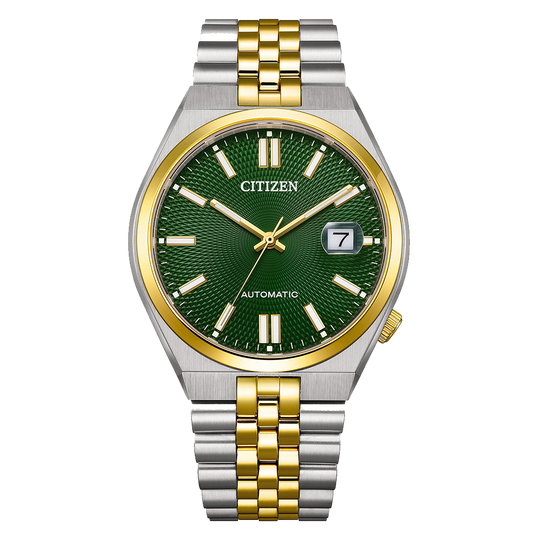 Tsuyosa 60 Men Automatic Green Dial Analog Stainless Steel Watch NK0024-54X