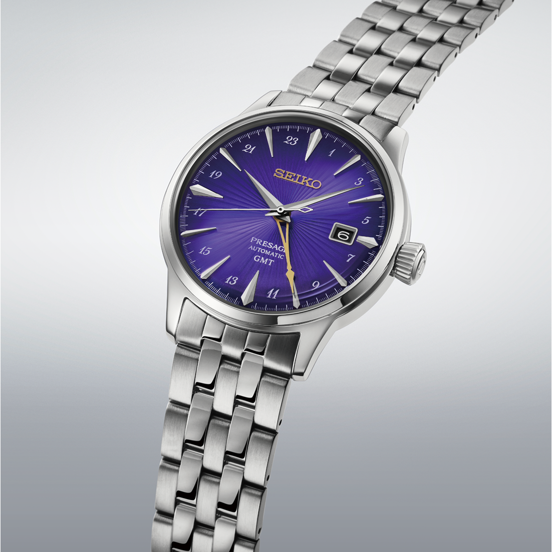 Seiko Presage Cocktail Time HCB006J1 angled view