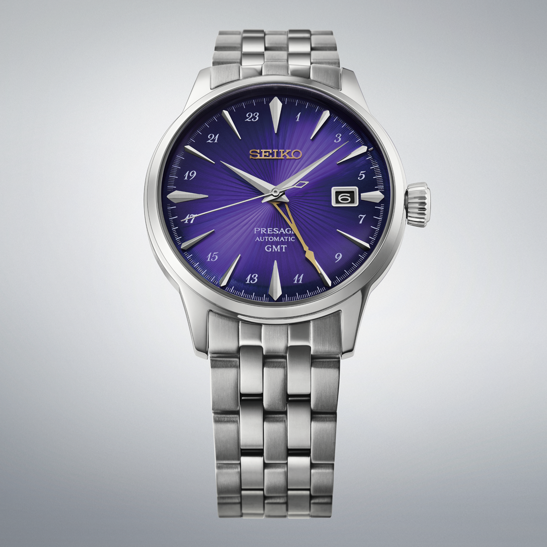 Seiko Presage Cocktail Time HCB006J1 front close-up