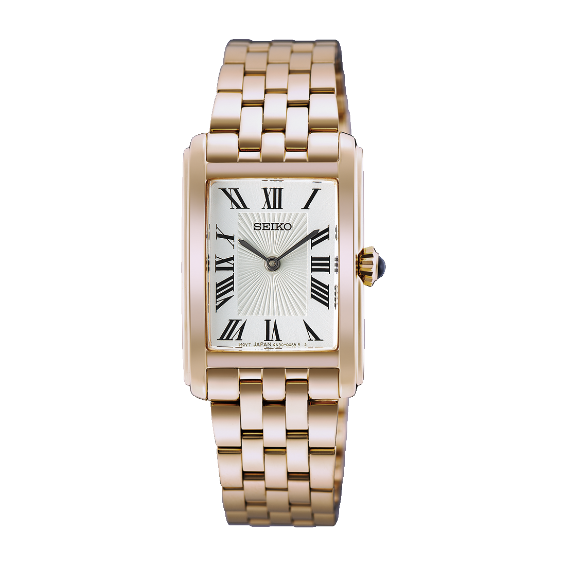 Seiko Ladies Dress Watch in Rose Gold-tone with Roman Numeral Dial - HGG002P1