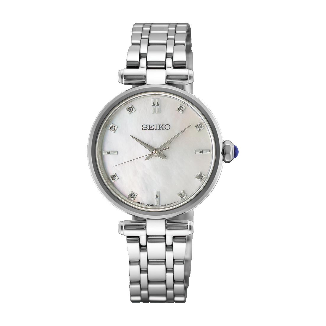 Seiko Ladies Mother of Pearl Watch with Diamond Markers - HGH005P1