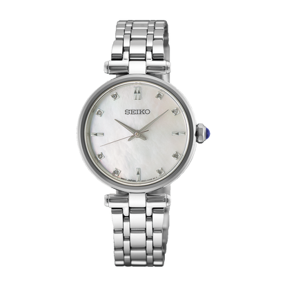 Seiko Ladies Mother of Pearl Watch with Diamond Markers - HGH005P1