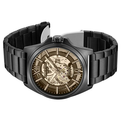 Kenneth Cole Automatic With Self Winding Automatic With Self Winding Black Dial Stainless Steel Strap Watch For Men KCWGY0065104MN