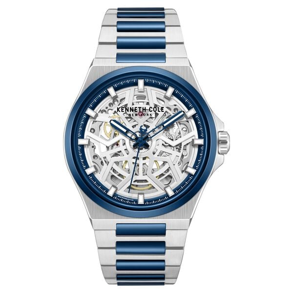 Kenneth Cole Automatic Silver Dial Two Toned Stainless Steel Strap Watch For Men KCWGY0065304MN