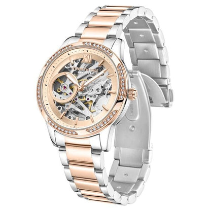 Kenneth Cole Automatic Rose Gold Dial Stainless Steel Strap Watch for Women NTKCWLL0016402LDW