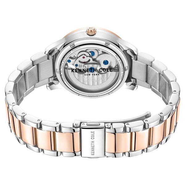 Kenneth Cole Automatic Rose Gold Dial Stainless Steel Strap Watch for Women NTKCWLL0016402LDW