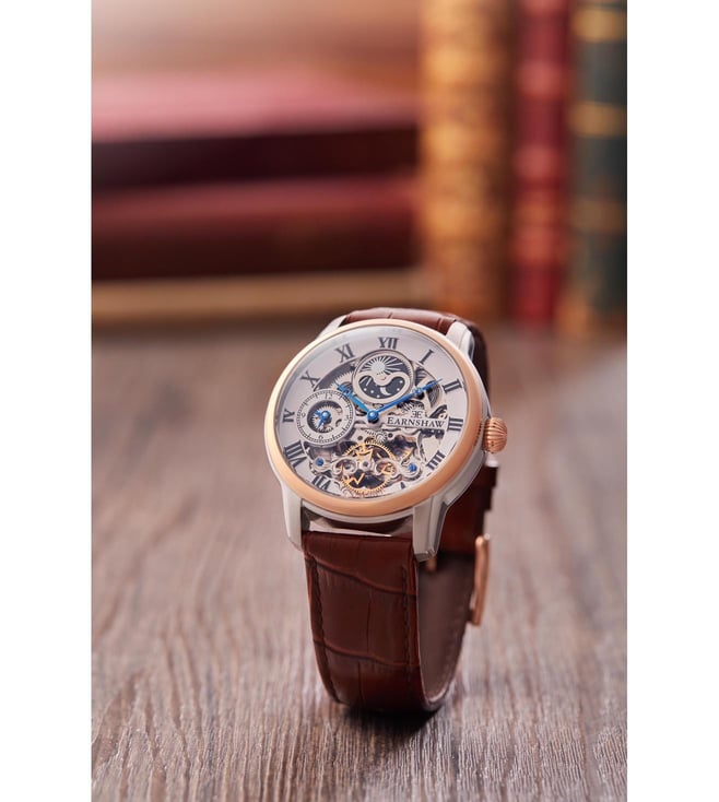 ES-8006-08 Skeleton Longitude Automatic Multifunction Watch for Men