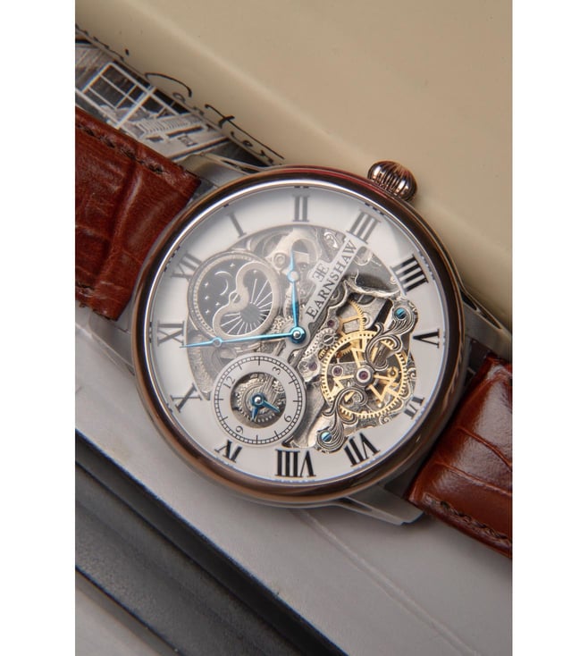 ES-8006-08 Skeleton Longitude Automatic Multifunction Watch for Men