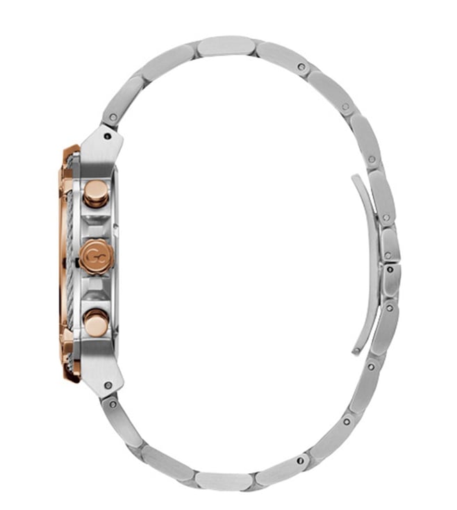 Guess Collection CableForce Black Round Dial Analog Men Watch Y24002G2MF