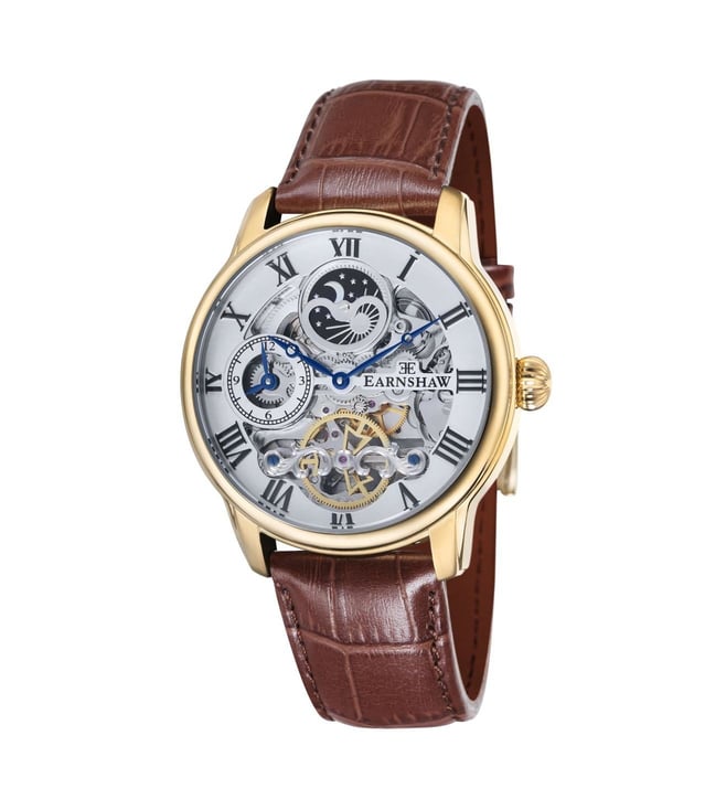 ES-8006-02 Longitude Automatic Skeleton Dual Time Watch for Men