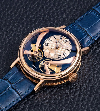 ES-8059-05 Beaufort Anatolia Mech Automatic Open Heart Skeleton Watch for Men