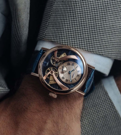 ES-8059-05 Beaufort Anatolia Mech Automatic Open Heart Skeleton Watch for Men