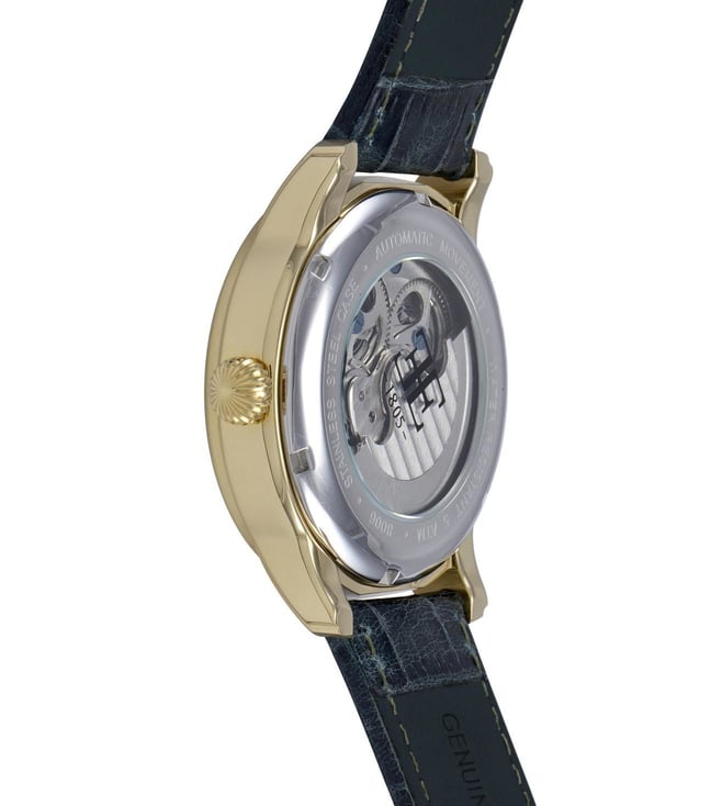 ES-8006-09 Longitude Automatic Skeleton Dual Time Multifunction Watch for Men