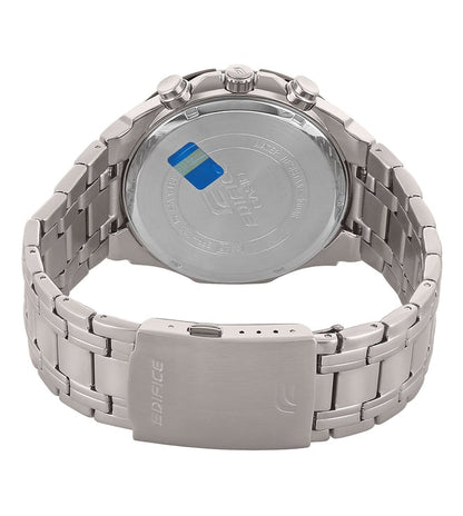 EFR-539D-1AVUDF Black Analog Dial Silver Stainless Steel Band Men's Watch EX191