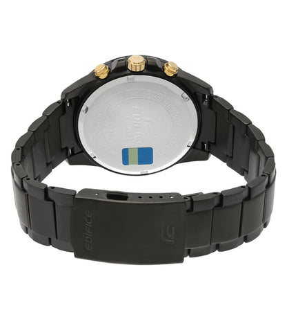 EFR-526BK-1A9VUDF Black Analog Dial Black Stainless Steel Band Men's Watch EX208
