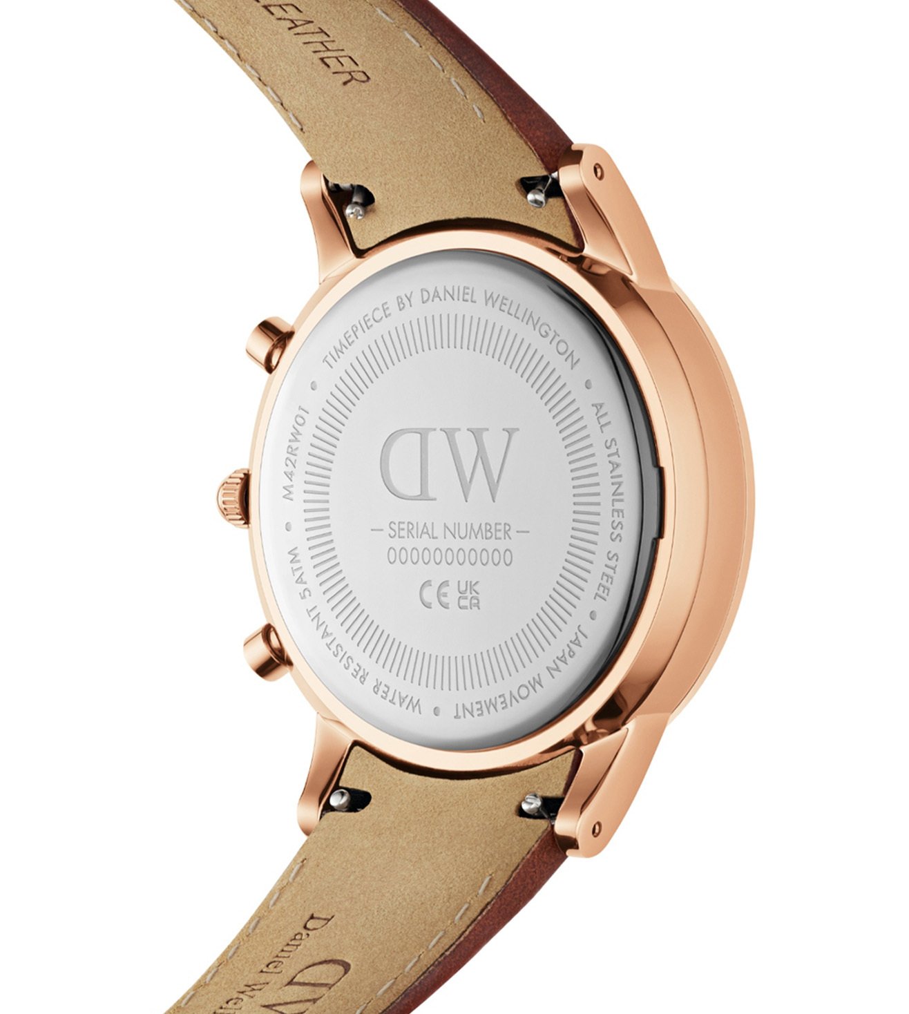 Iconic Men Brown Round Dial Analog Watch - DW00100640K