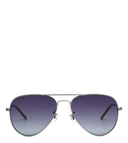 Grey 100% UV Protected Lens Gun Aviator Sunglasses for Men-TH 1573 C3 S