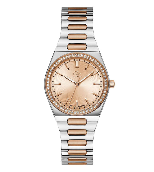 GC Collection Prodigy Lady Rose Gold Round Dial Analog Women Watch Z38003L3MF