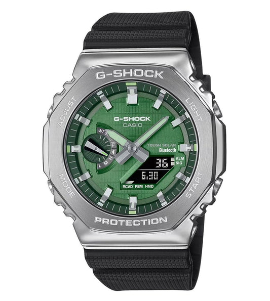 Casio G-Shock GBM-2100A-1A3DR Green Analog-Digital Dial Black Bio-Based Resin Strap Men Watch G1583