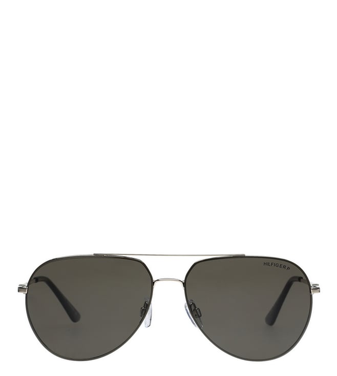 Grey UV Protected Aviator Sunglasses for Men TH 1577PL N C3