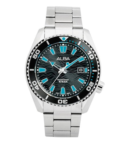 Active Black Men 43.5mm Watch Quartz AS9R71X1