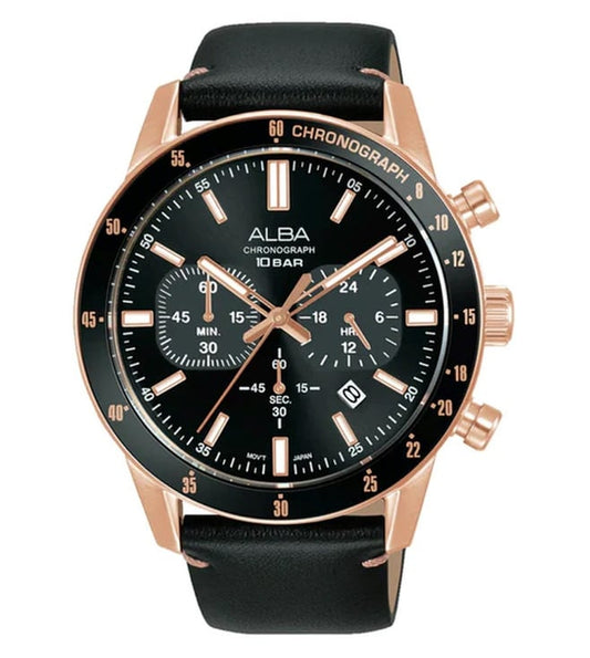 Active Black Men 44mm Watch Quartz AT3J84X1