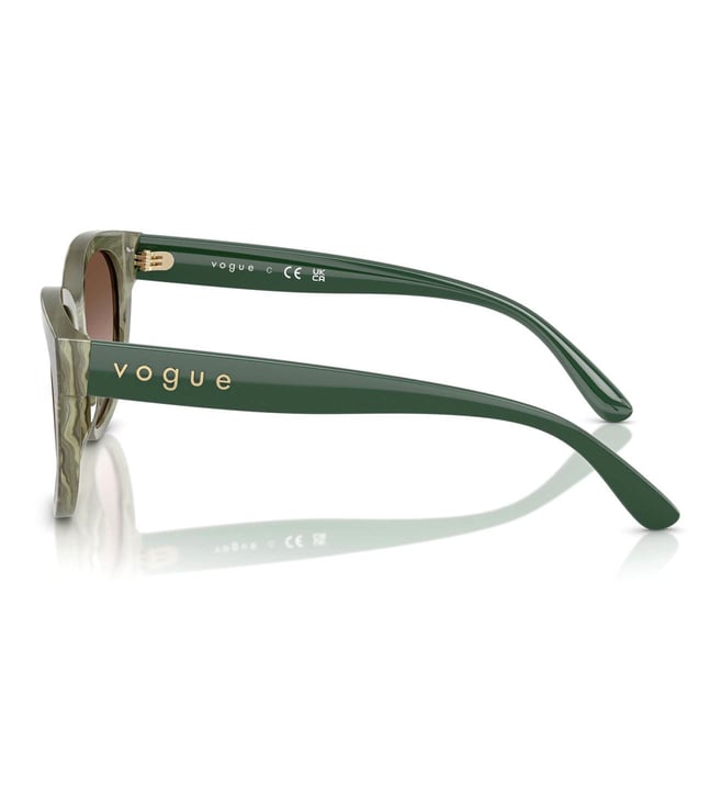 Brown Gradient Aviator Sunglasses for Women 0VO5592SI30721354