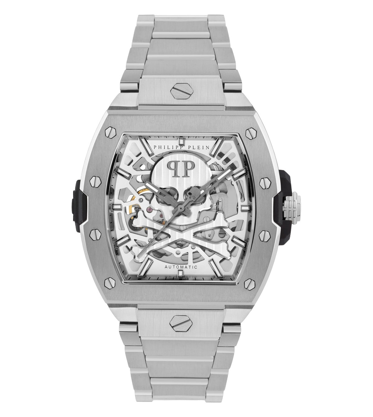 Silver Tonneau Dial Automatic Men Watch - PWJFA0425