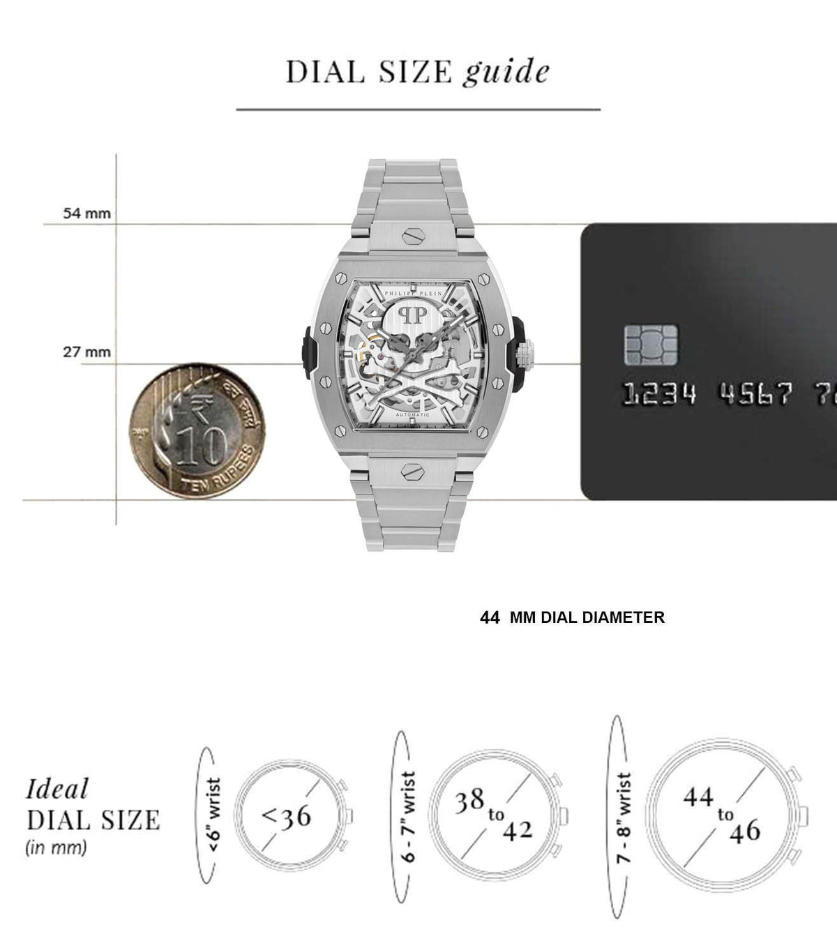 Silver Tonneau Dial Automatic Men Watch - PWJFA0425