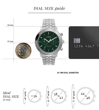 Waterbury Metropolitan Green Round Dial Analog Men Watch - TW2Y23600IK