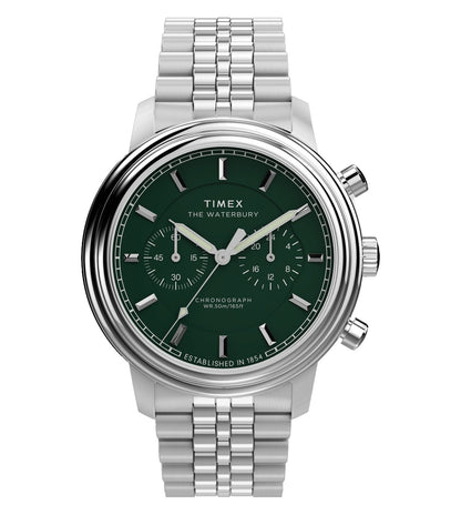 Waterbury Metropolitan Green Round Dial Analog Men Watch - TW2Y23600IK