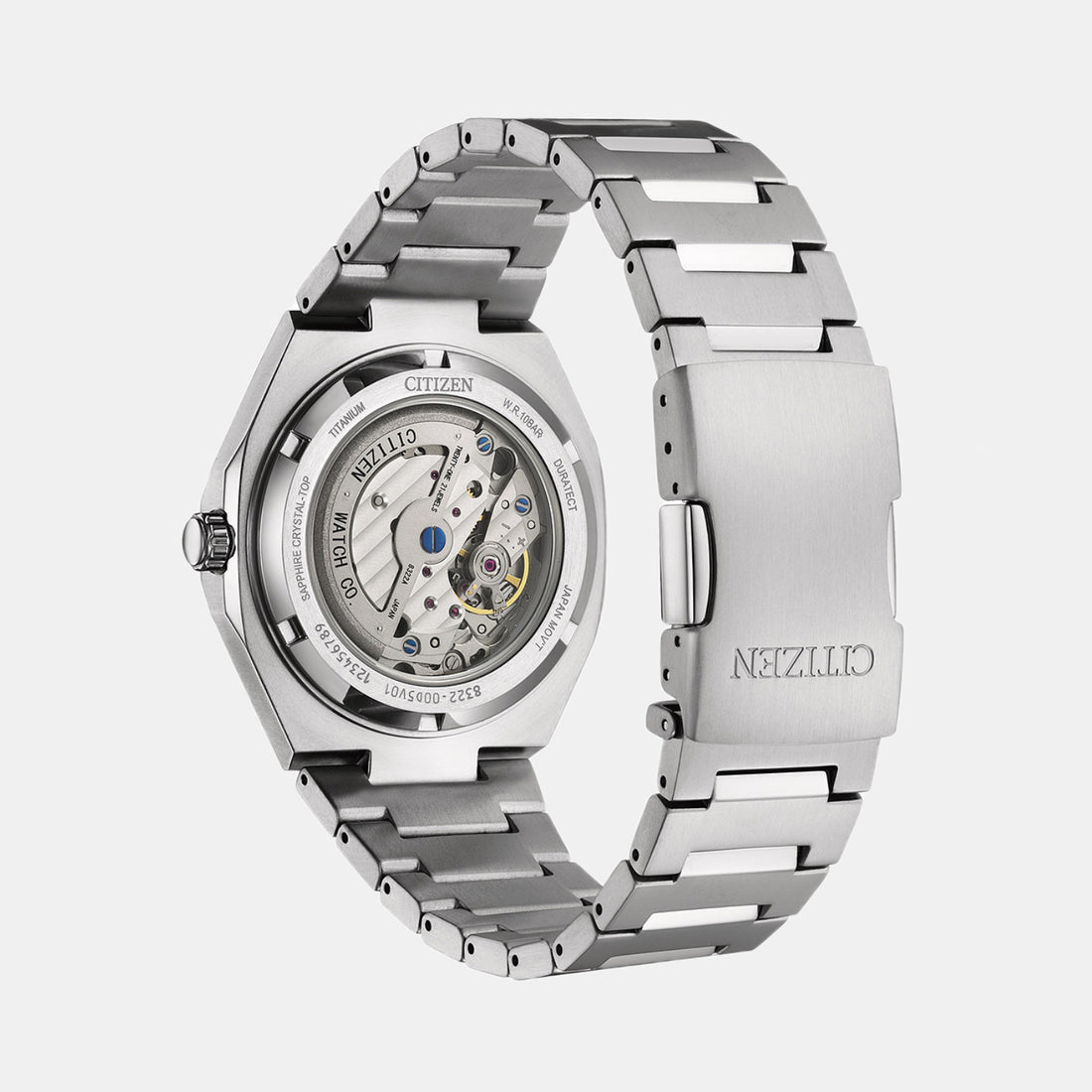 Zenshin Men Automatic Dark Blue Dial Analog Titanium Watch NK5020-58M