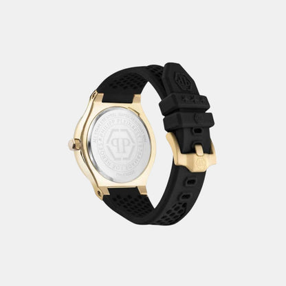 Men Quartz Black Dial Analog Silicone Watch PWUFA0225
