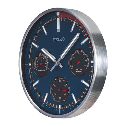 QXA822S Luminous Thermometer Hygrometer Wall Clock