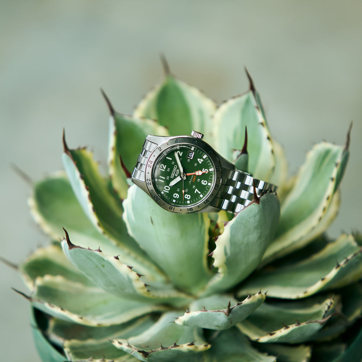 Seiko 5 Sports GMT Green Dial - HDB001K1