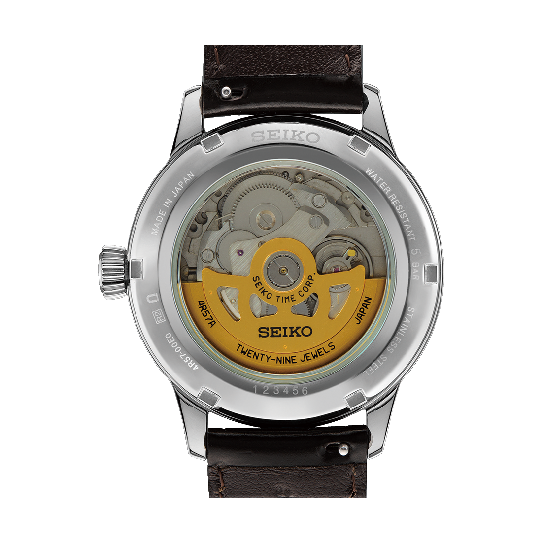 Seiko Presage Cocktail Time SSA459J1 case back view