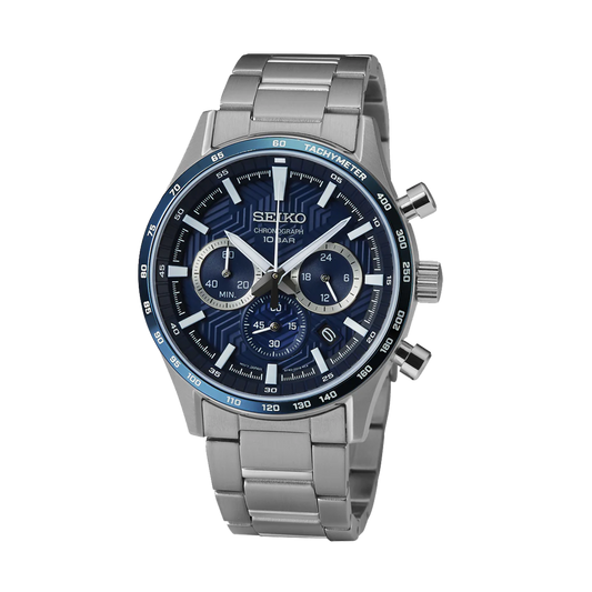 Men’s Chronograph Watch with Three Sub-dials - SSB445P1