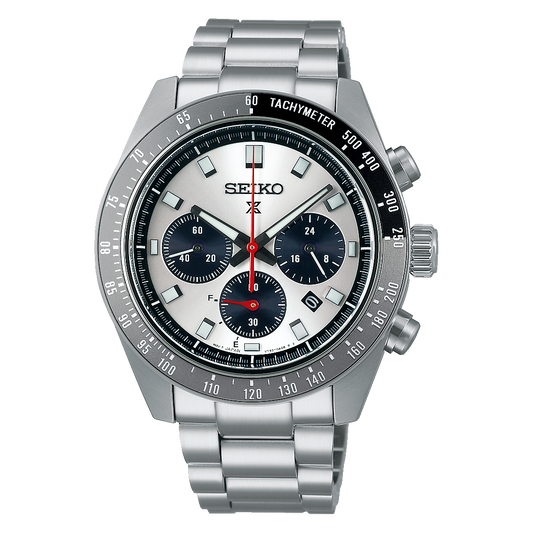 Prospex Men Solar White Dial Chronograph Stainless Steel Watch SSC911P1