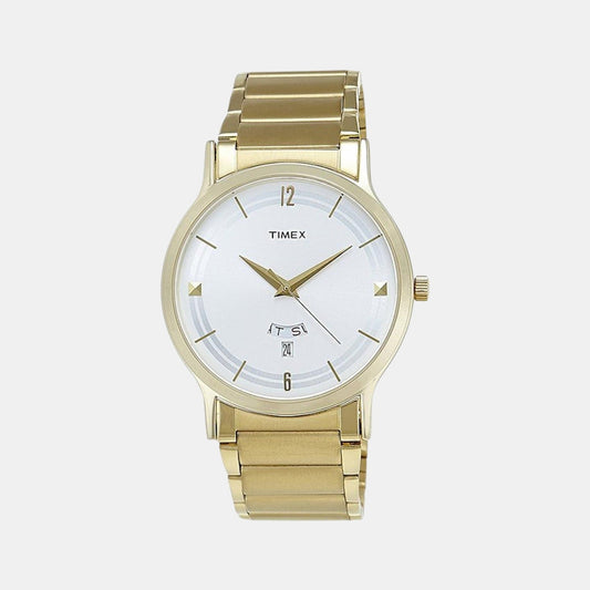 Classics Men Quartz Silver Dial Analog Stainless Steel Watch TI000R420