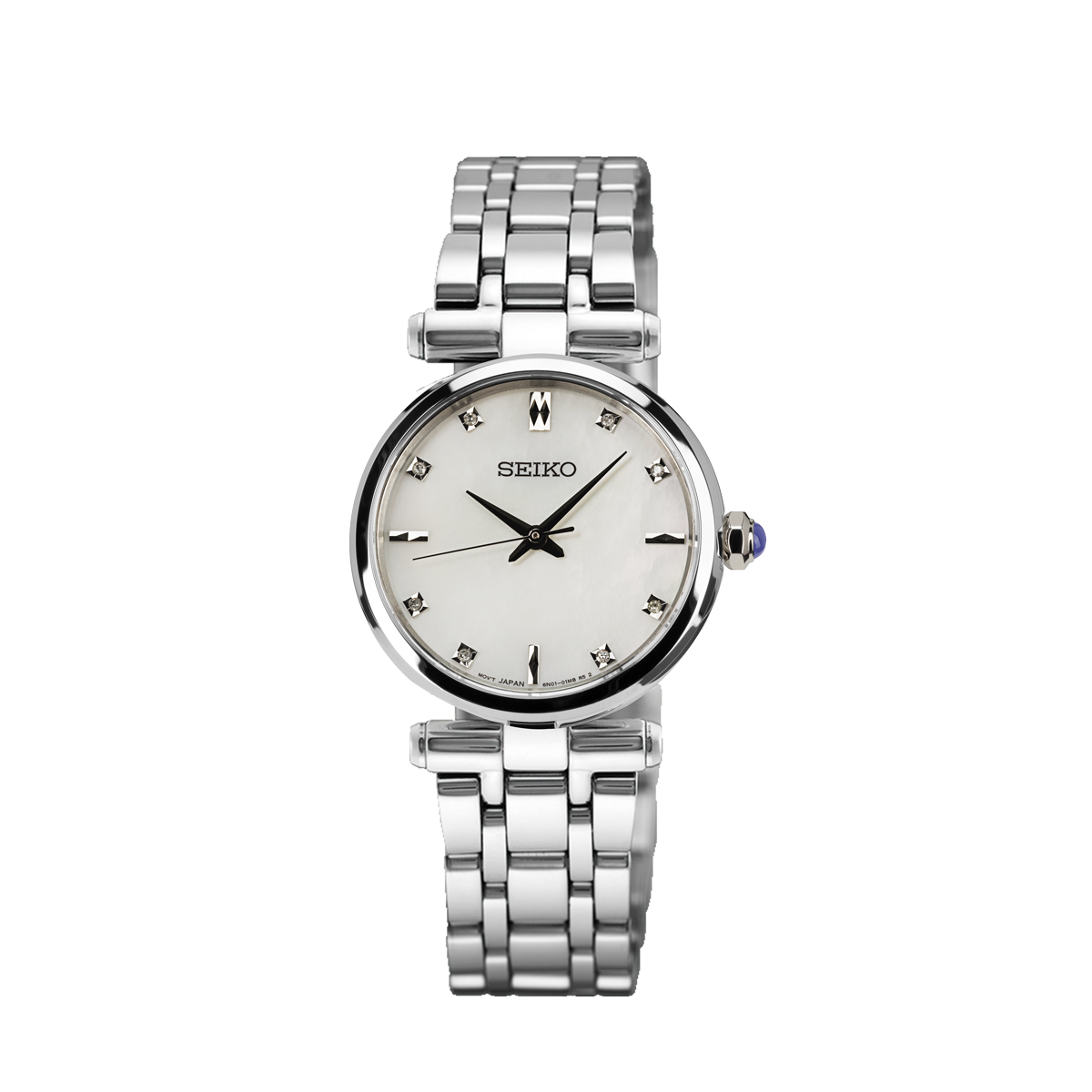 Seiko Ladies Mother of Pearl Watch with Diamond Markers - HGH005P1