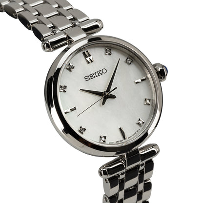 Seiko Ladies Mother of Pearl Watch with Diamond Markers - HGH005P1