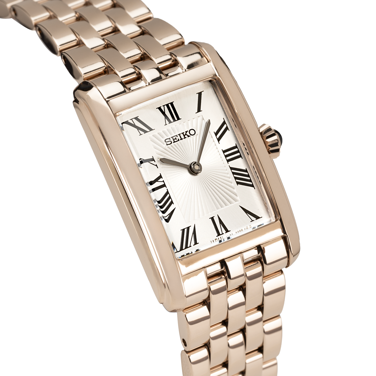 Seiko Ladies Dress Watch in Rose Gold-tone with Roman Numeral Dial - HGG002P1