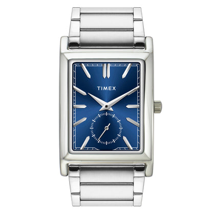 TIMEX Men Blue Rectangle Dial Analog Watch - TW000L523