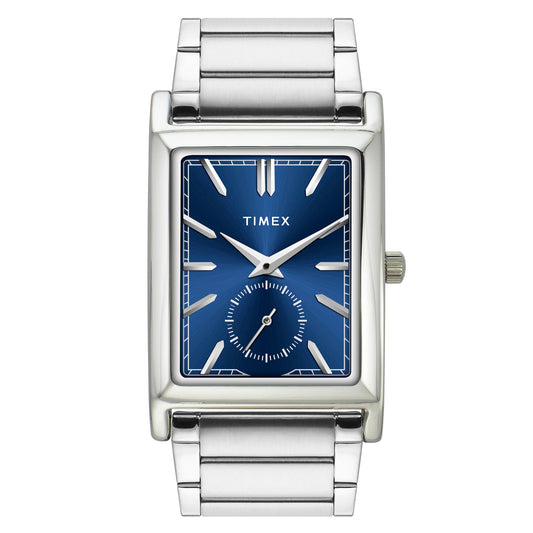 TIMEX Men Blue Rectangle Dial Analog Watch - TW000L523