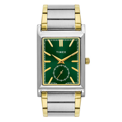 TIMEX Men Green Rectangle Dial Analog Watch - TW000L524