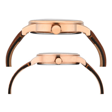 Timex Pairs Blue Round Multifunction Dial Watch- TW00PR302