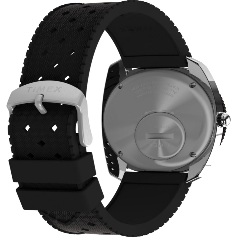 Q Timex Reissue 1971 Velocity 36mm Synthetic Rubber Strap Watch