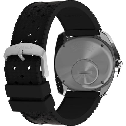 Q Timex Reissue 1971 Velocity 36mm Synthetic Rubber Strap Watch