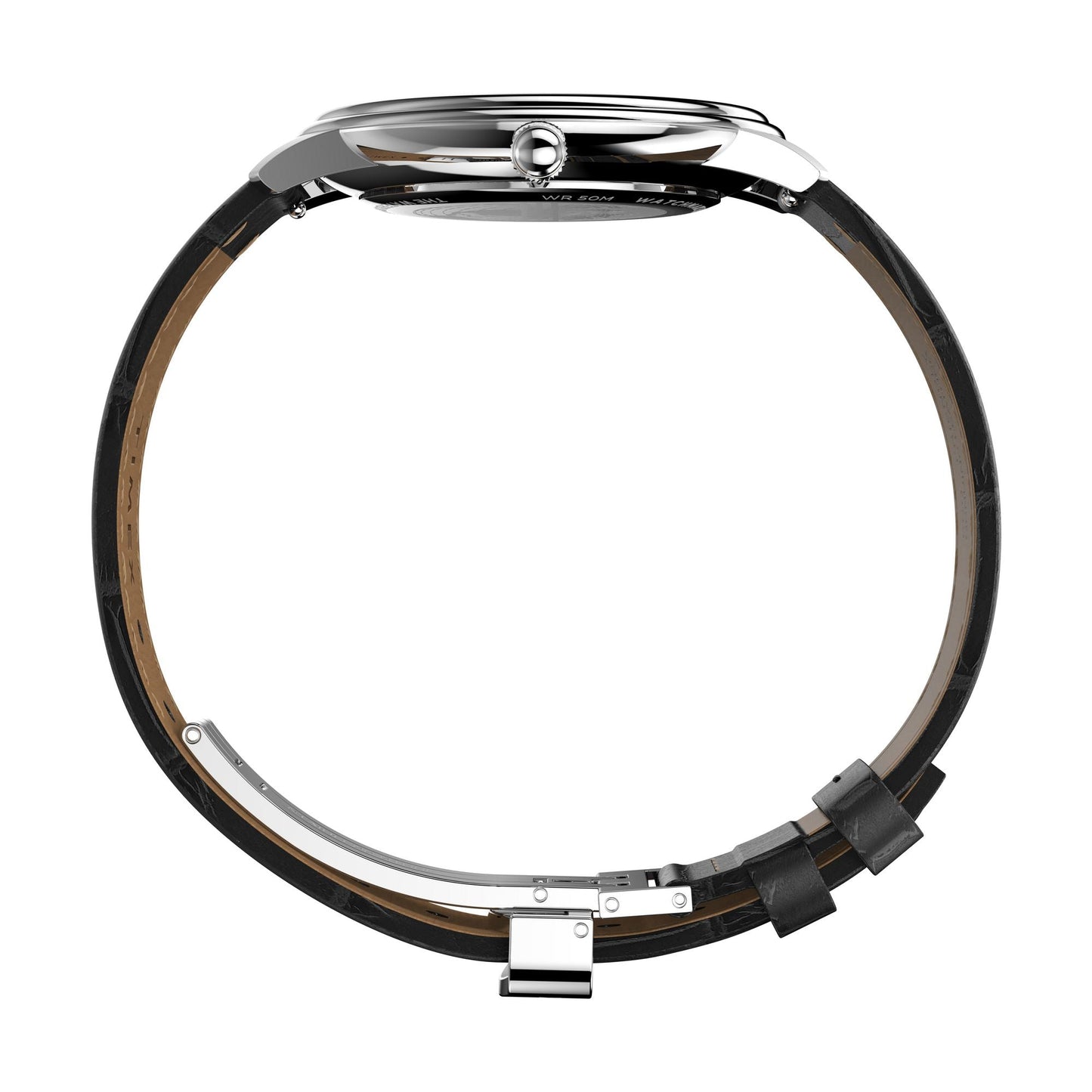 TIMEX Waterbury Silver-Tone Round Dial Analog Men's Watch - TW2Y23100UJ